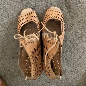 Jeffrey Campbell cut out wedge